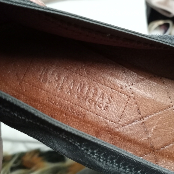 Final Sale  - HISPANITAS Gray Suede w/Black Satin Bow Calani Pump - Picture 8 of 8